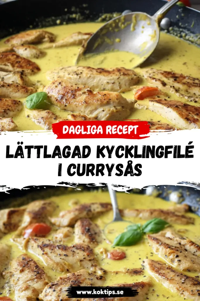 Lättlagad kycklingfilé I currysås