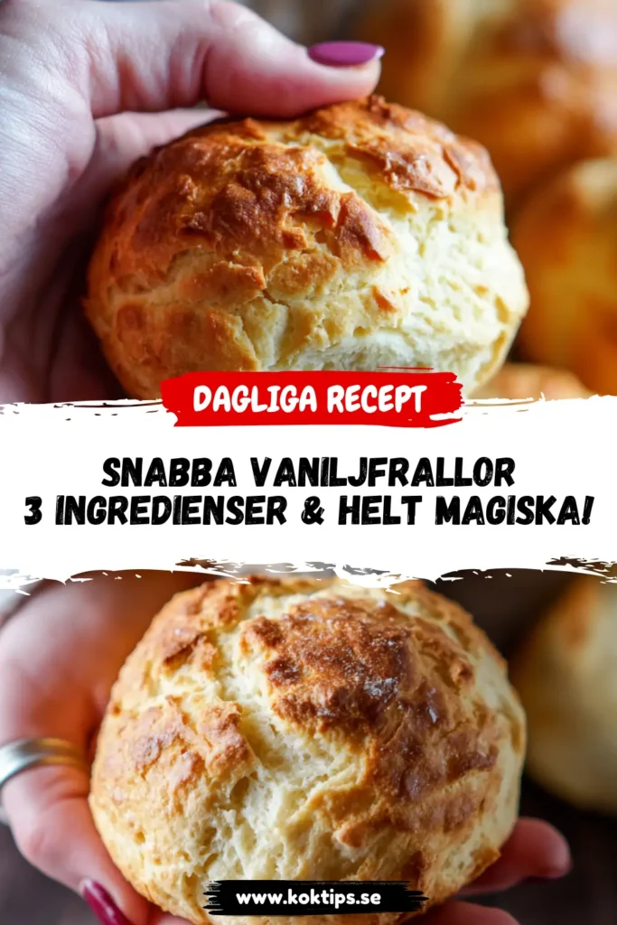 Snabba vaniljfrallor: 3 ingredienser helt magiska!