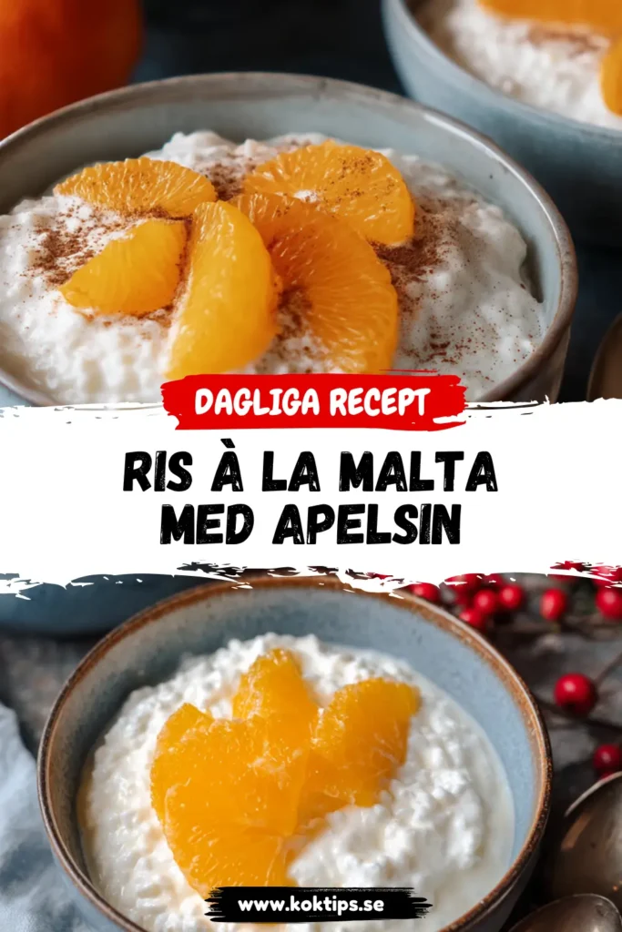Ris à la Malta med apelsin
