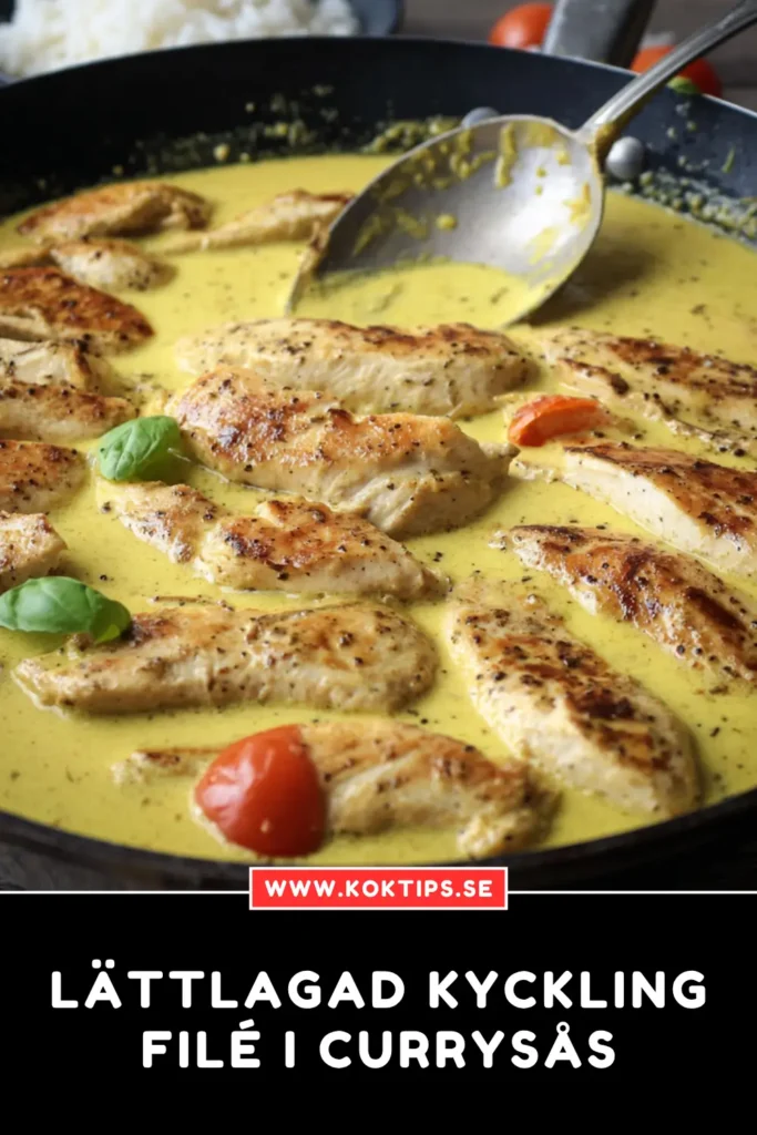 Lättlagad kycklingfilé I currysås