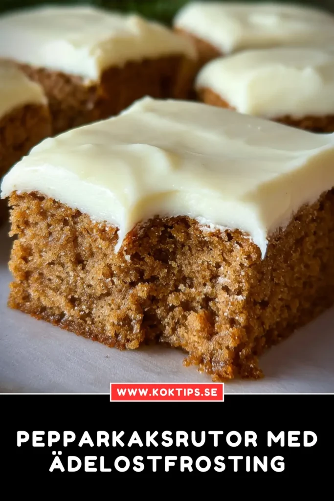 Pepparkaksrutor med ädelostfrosting