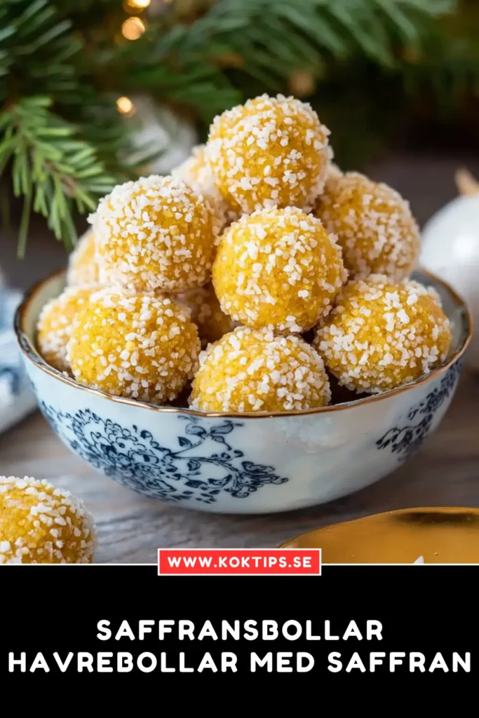 Saffransbollar: Havrebollar med saffran