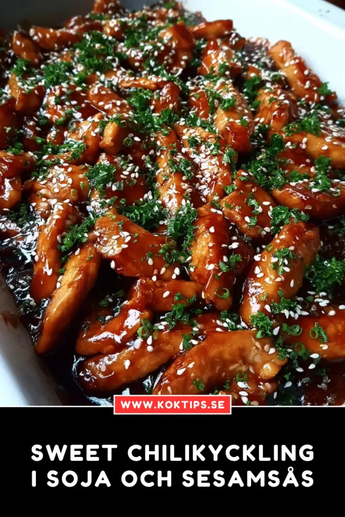 Sweet chilikyckling i soja och sesamsås