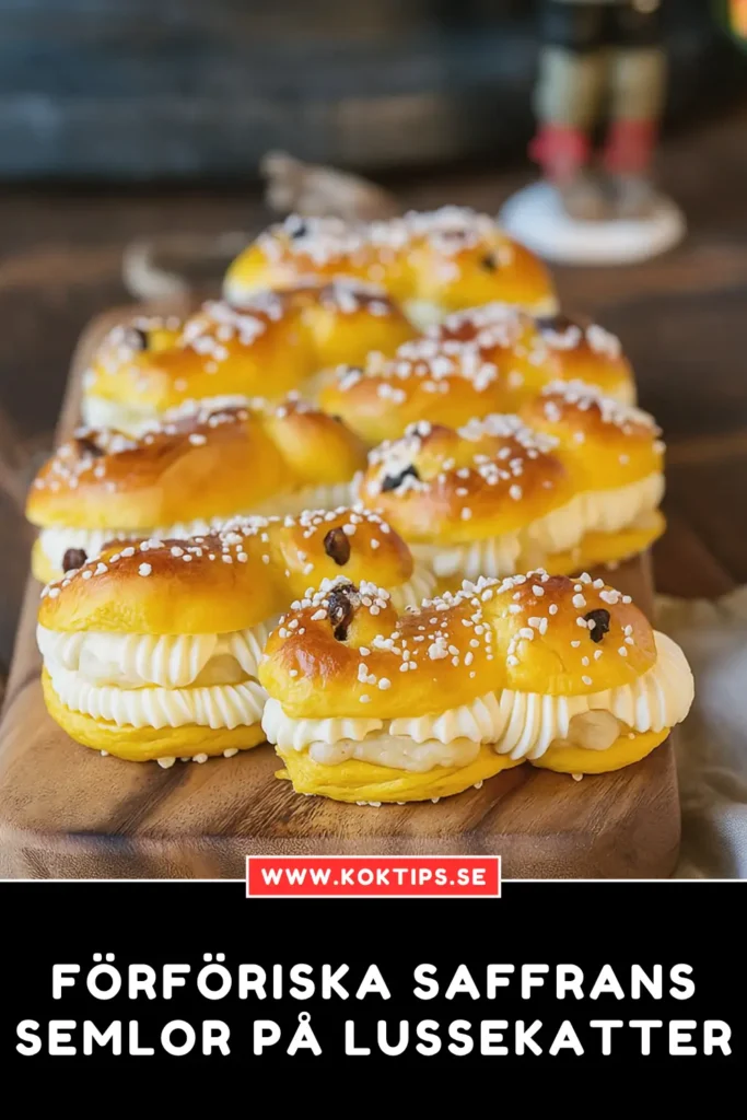 Förföriska Saffranssemlor på Lussekatter