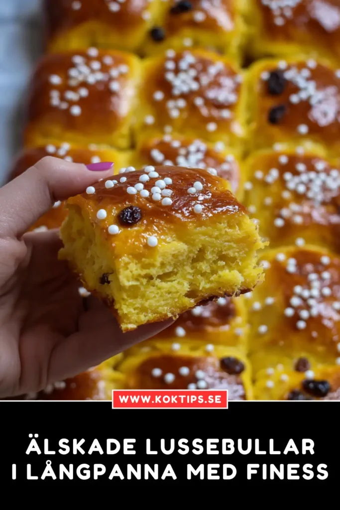 Älskade Lussebullar I långpanna med finess