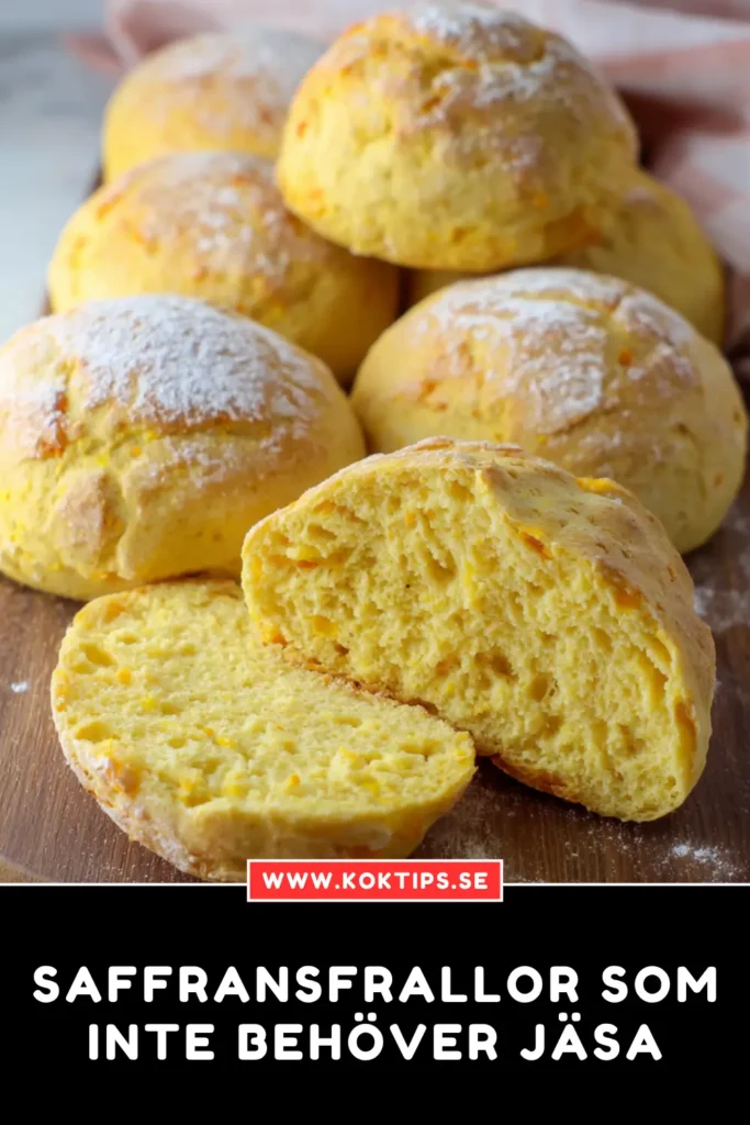 Saffransfrallor som inte behöver jäsa