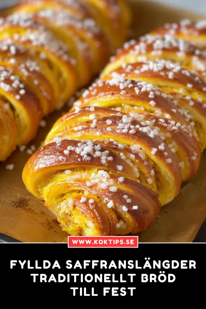 Fyllda saffranslängder: Traditionellt bröd till fest