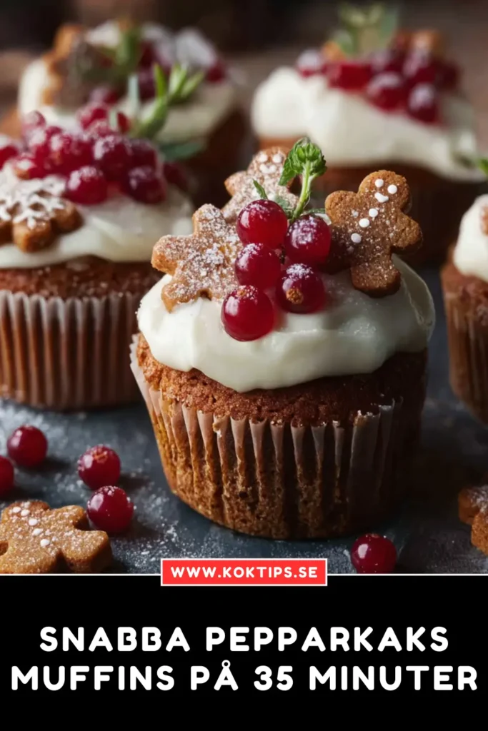 Snabba Pepparkaksmuffins på 35 Minuter
