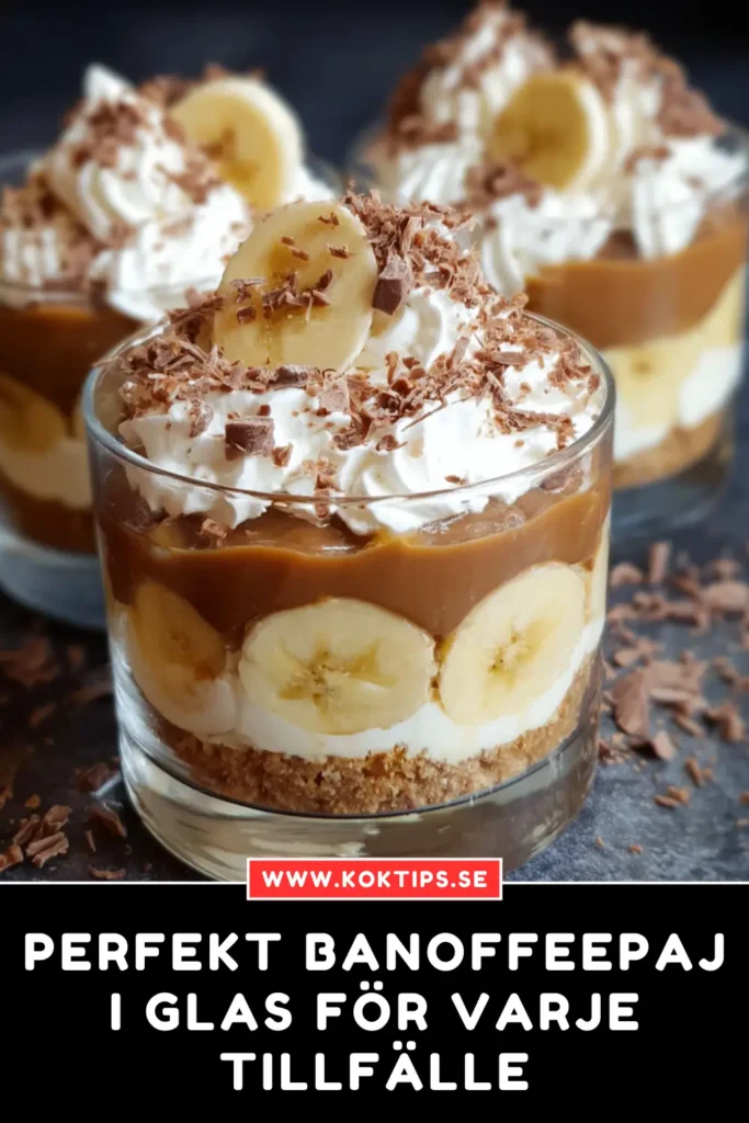 Perfekt Banoffeepaj i glas för varje tillfälle