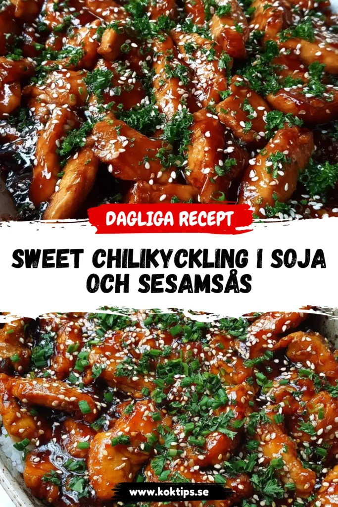 Sweet chilikyckling i soja och sesamsås