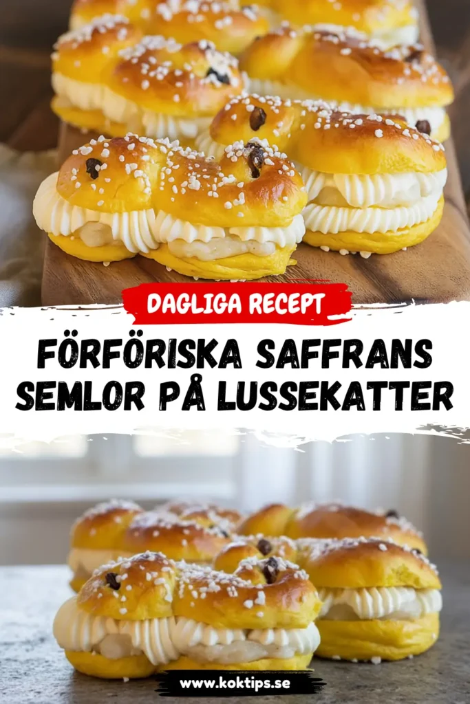 Förföriska Saffranssemlor på Lussekatter