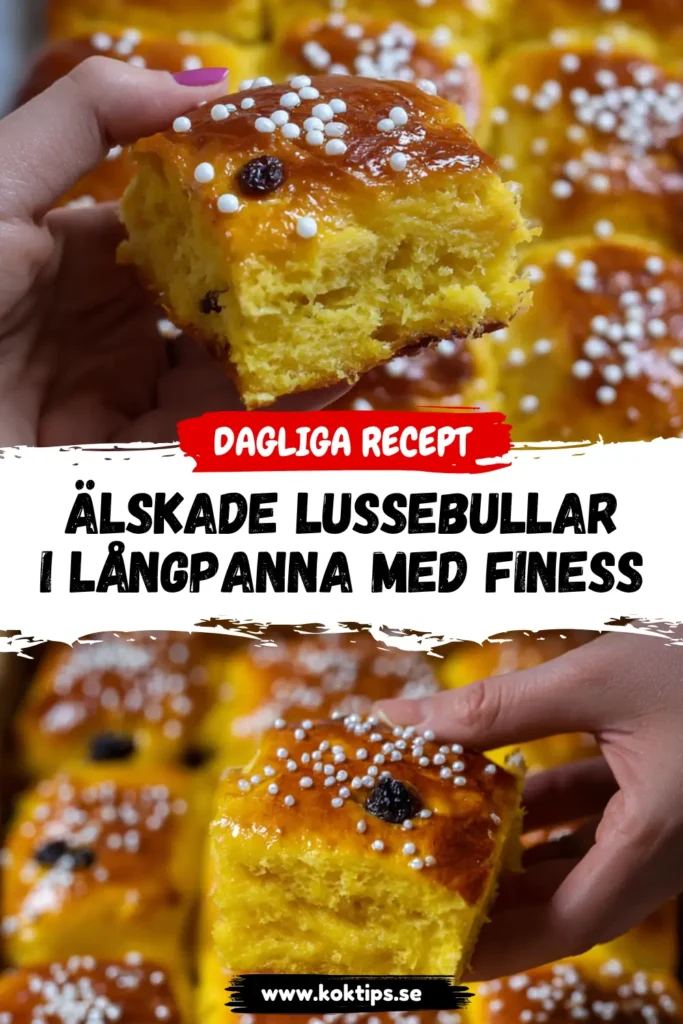 Älskade Lussebullar I långpanna med finess