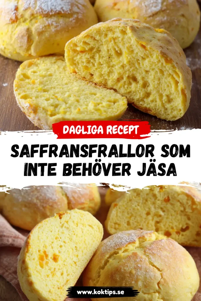 Saffransfrallor som inte behöver jäsa