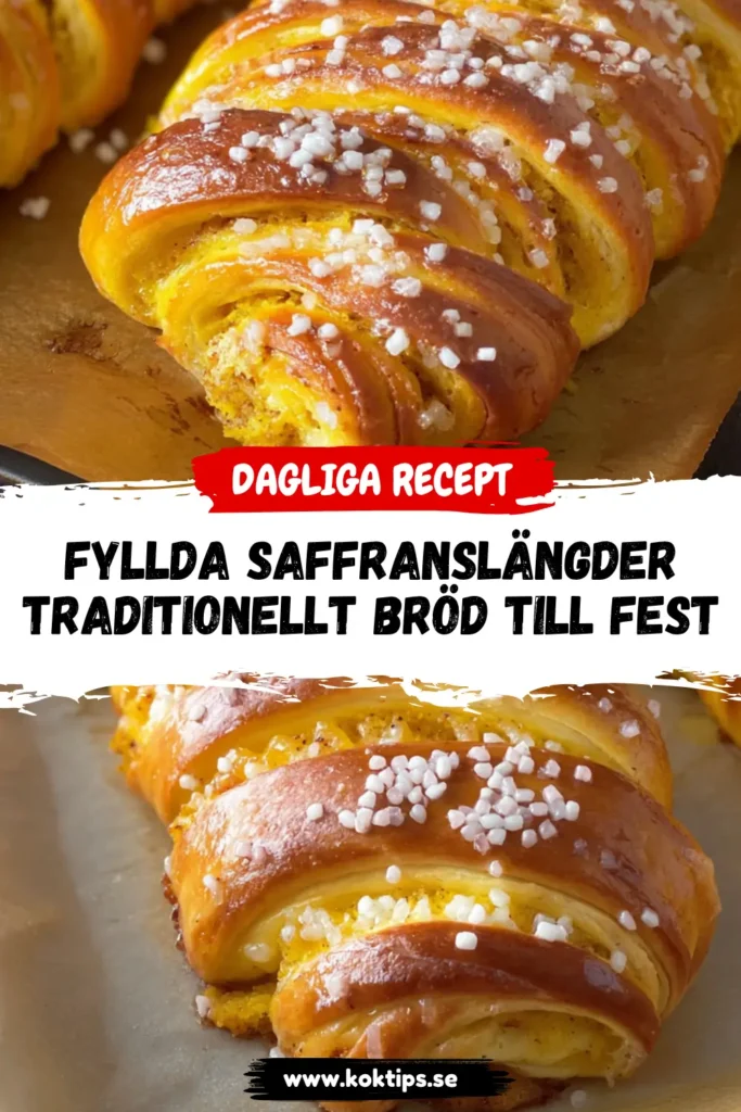 Fyllda saffranslängder: Traditionellt bröd till fest