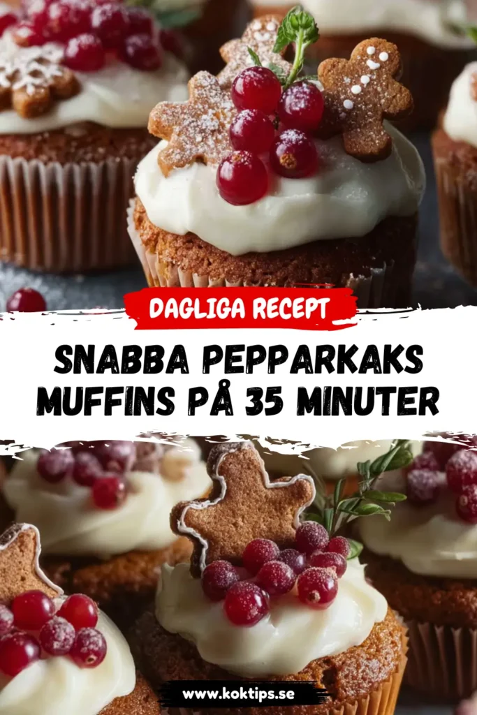 Snabba Pepparkaksmuffins på 35 Minuter