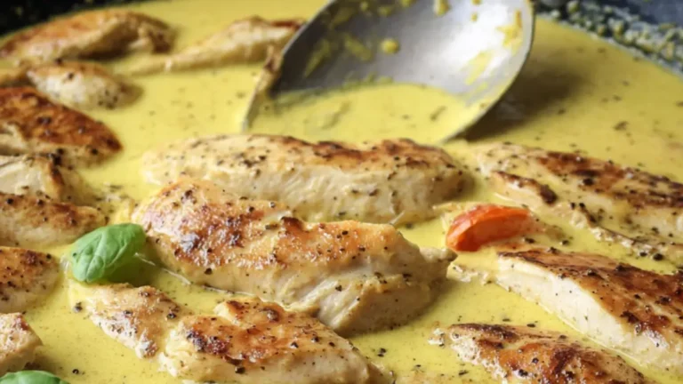 Lättlagad kycklingfilé I currysås