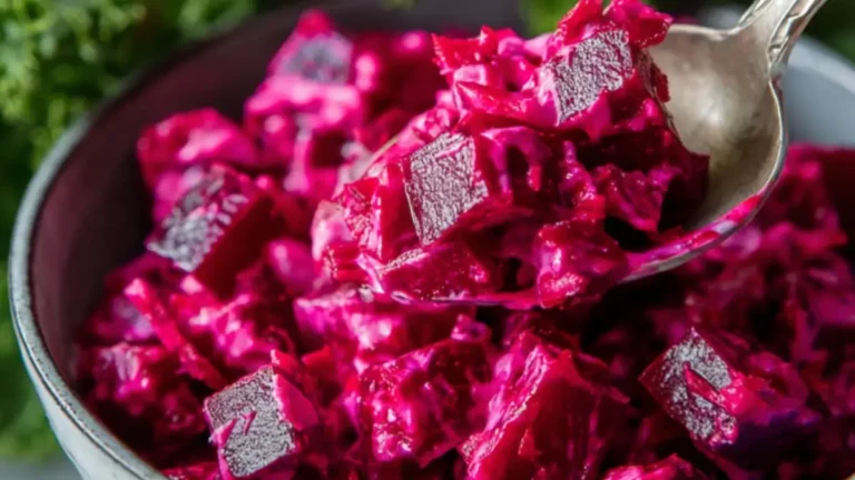 Rödbetssallad på hemkokta rödbetor