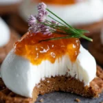 Hjortronsylt och fetaostkräm på pepparkakor