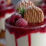 Spekuloss efterrätt med hallon