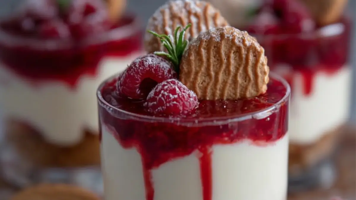 Spekuloss efterrätt med hallon