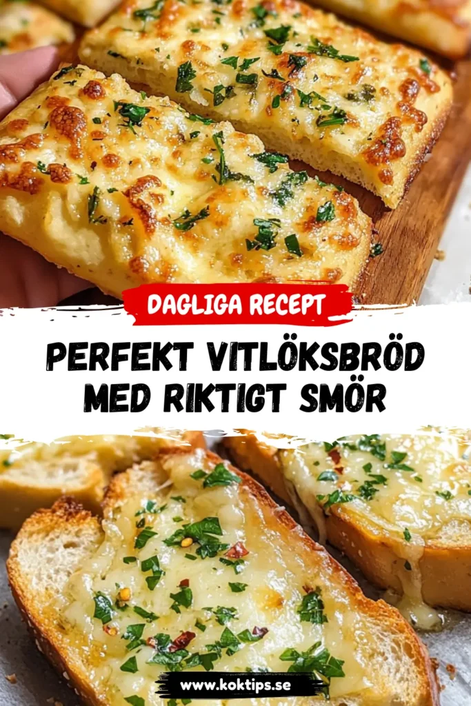 Perfekt Vitlöksbröd med Riktigt Smör