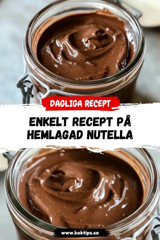 Enkelt recept på hemlagad nutella