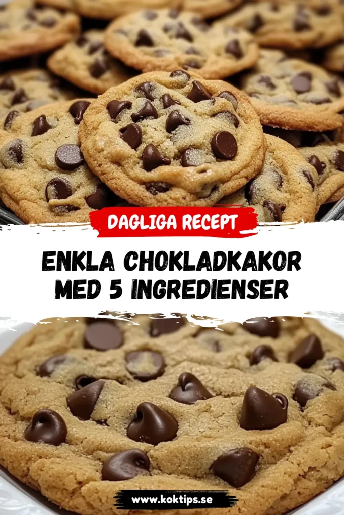 Enkla chokladkakor med 5 ingredienser