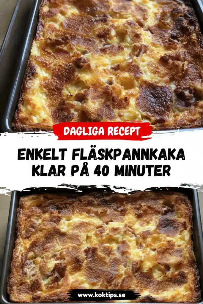Enkelt fläskpannkaka: Klar på 40 minuter
