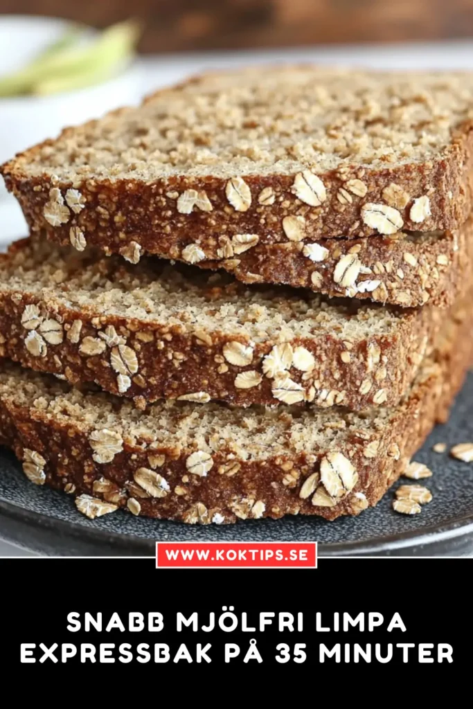 Snabb mjölfri limpa: Expressbak på 35 minuter