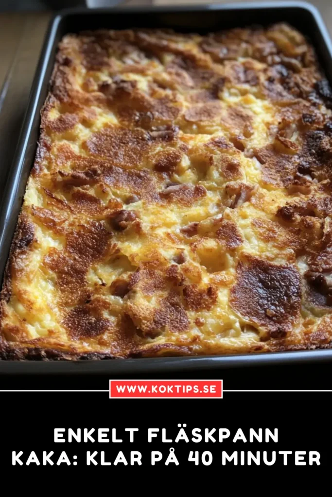 Enkelt fläskpannkaka: Klar på 40 minuter