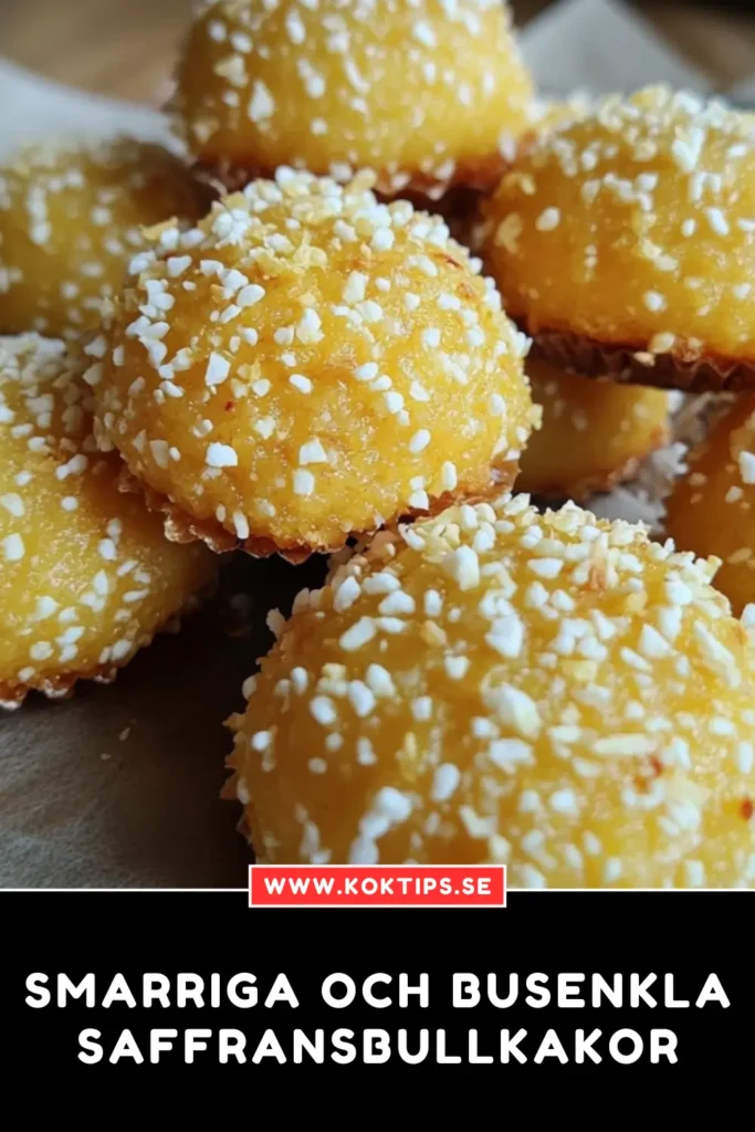 Smarriga och busenkla saffransbullkakor