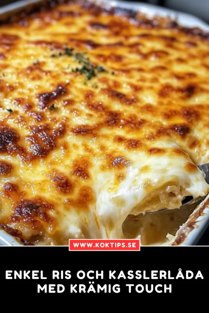 Enkel Ris och kasslerlåda med krämig touch