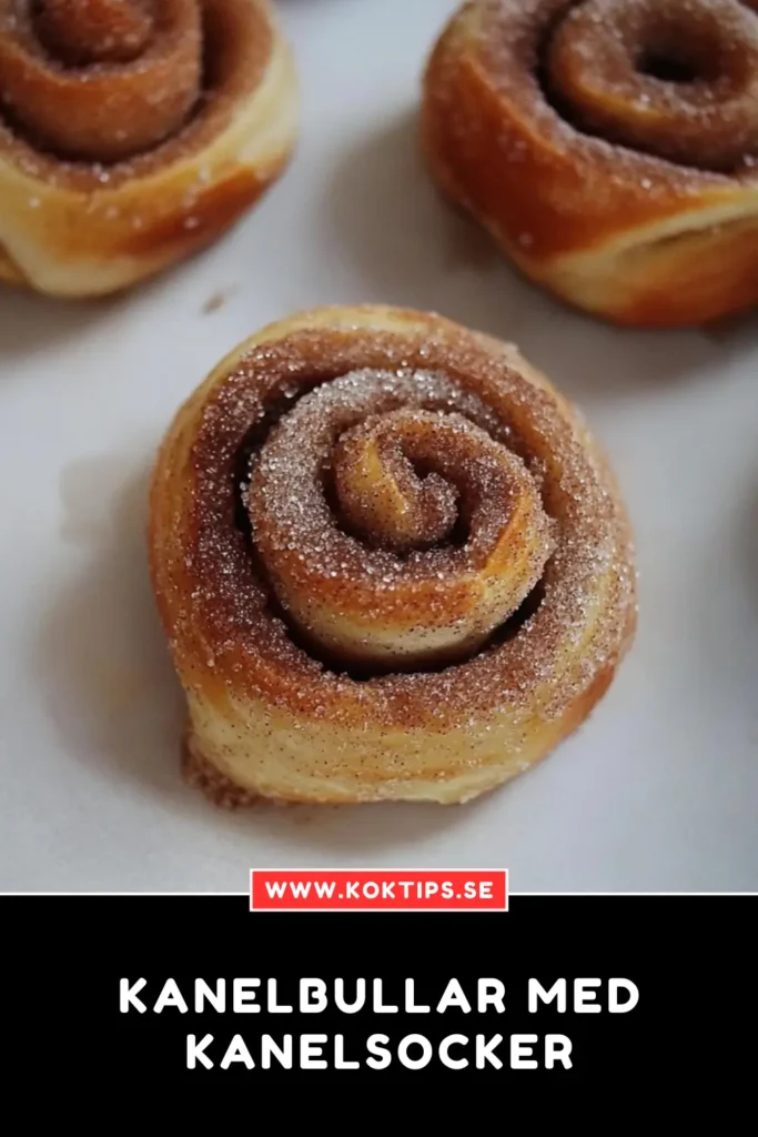 Kanelbullar med kanelsocker