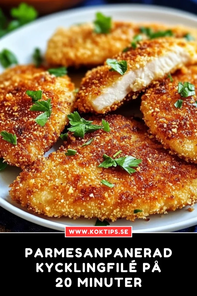 Parmesanpanerad kycklingfilé på 20 minuter