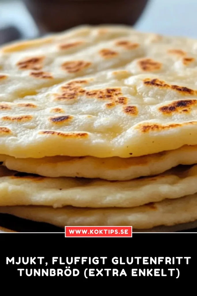 Mjukt, fluffigt glutenfritt tunnbröd (extra enkelt)
