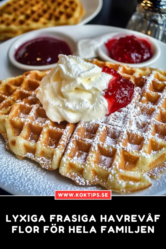 Lyxiga Frasiga havrevåfflor för hela familjen