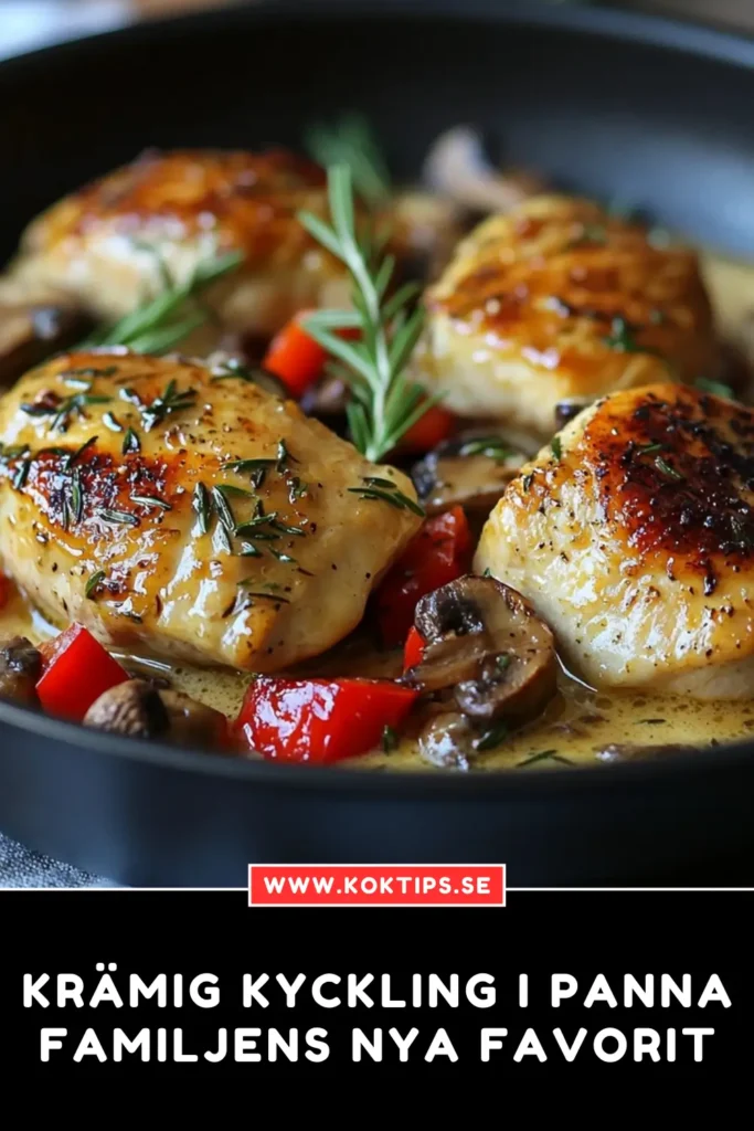 Krämig kyckling i panna: Familjens nya favorit
