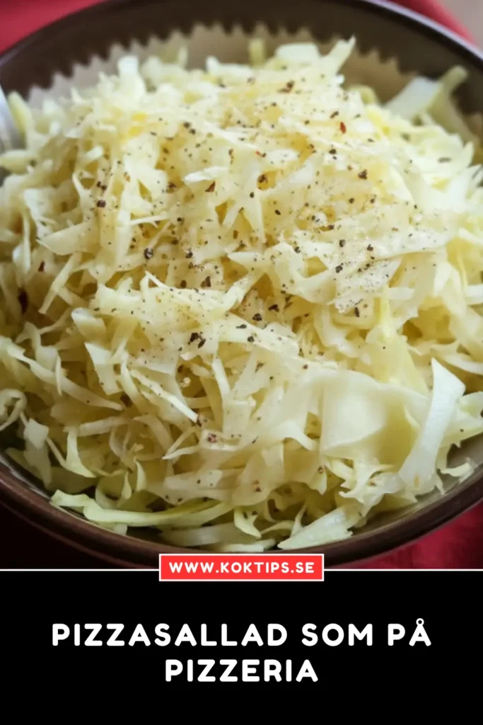 Pizzasallad som på pizzeria