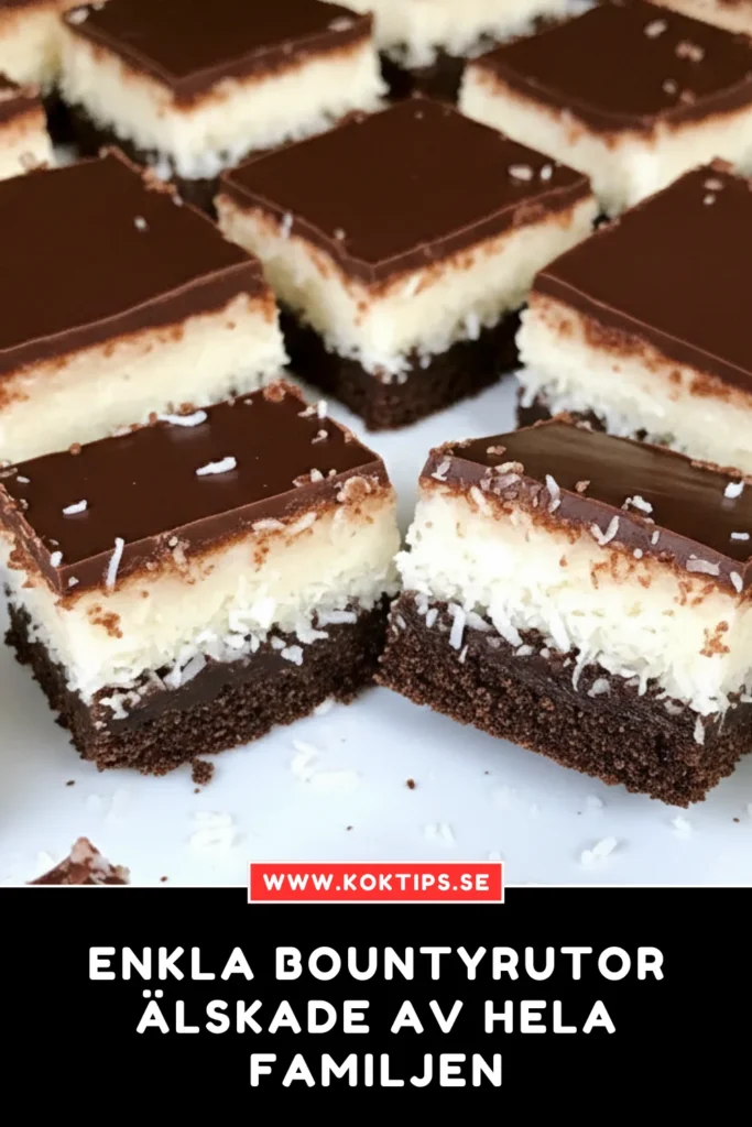 Enkla Bountyrutor: Älskade av hela familjen