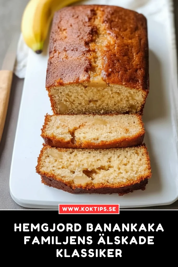 Hemgjord Banankaka: Familjens älskade klassiker