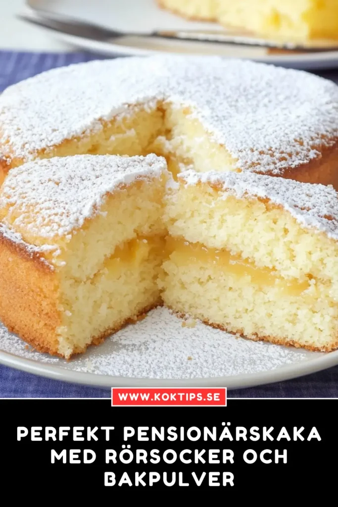 Perfekt Pensionärskaka med rörsocker och bakpulver