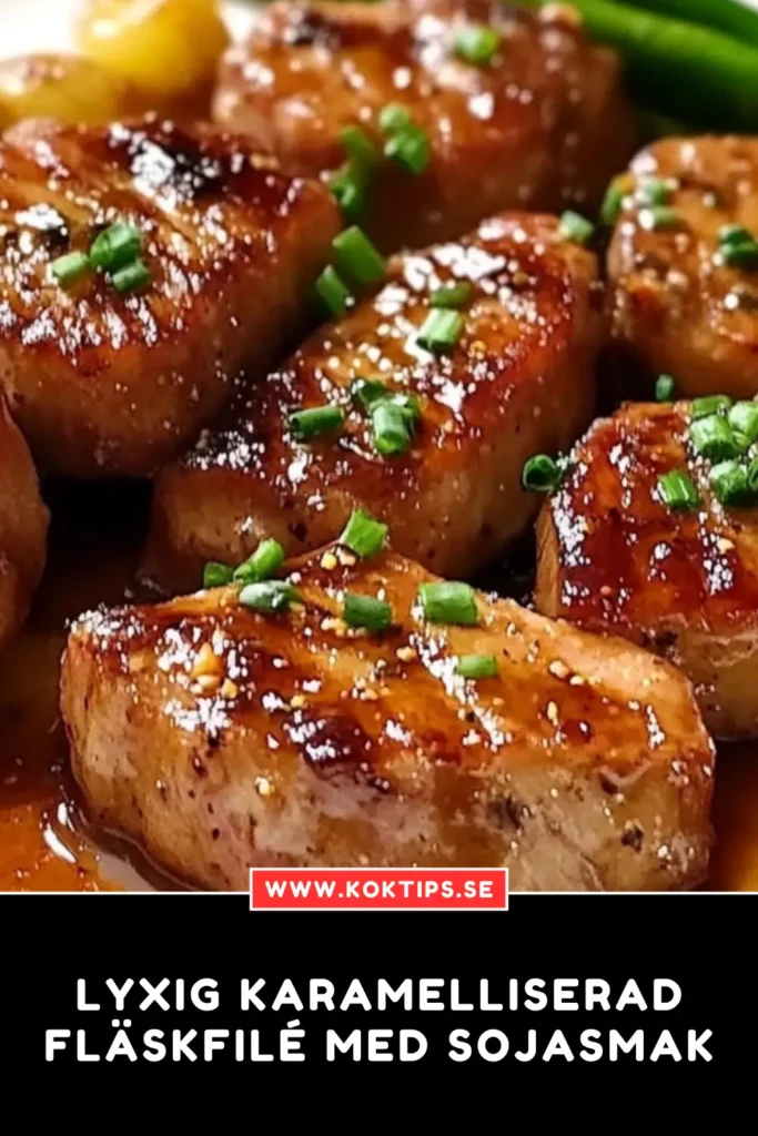 Lyxig Karamelliserad Fläskfilé med sojasmak
