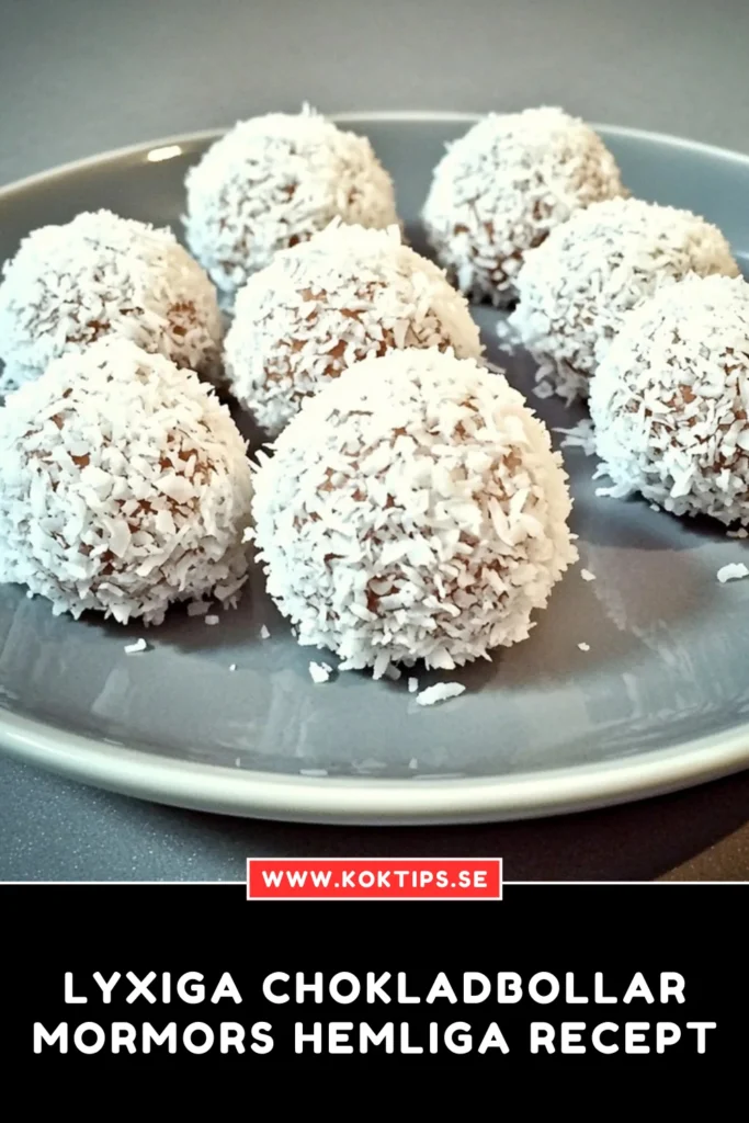 Lyxiga Chokladbollar: Mormors Hemliga Recept