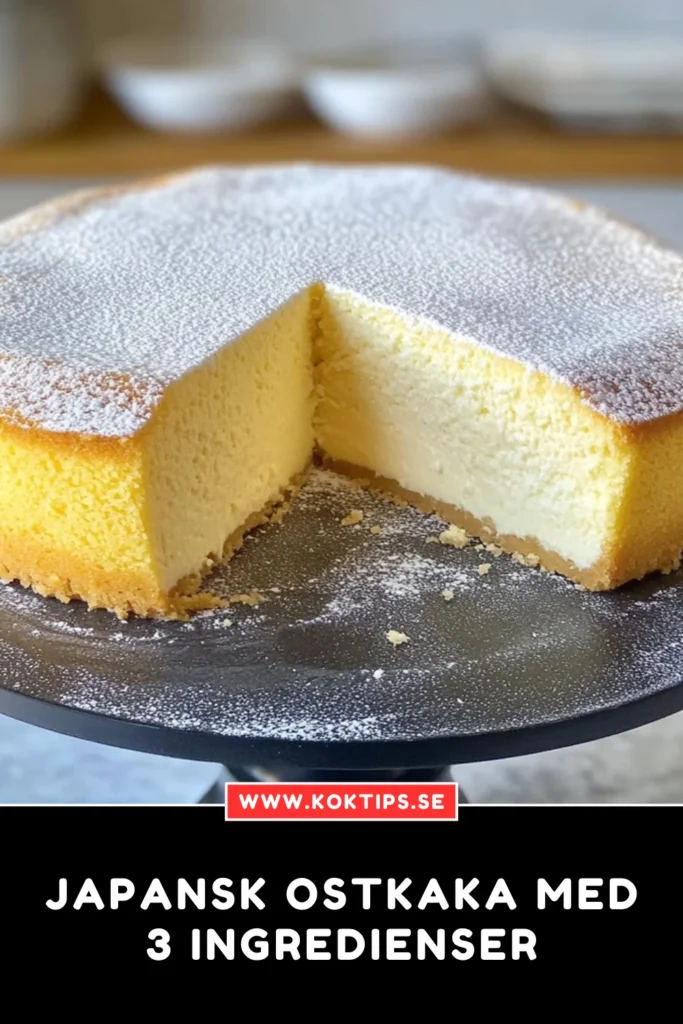 Japansk ostkaka med 3 ingredienser