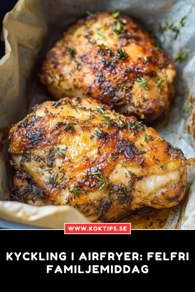 Kyckling i airfryer: Felfri familjemiddag