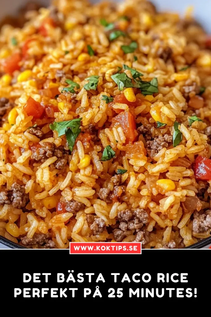Det bästa Taco Rice: Perfekt på 25 minutes!