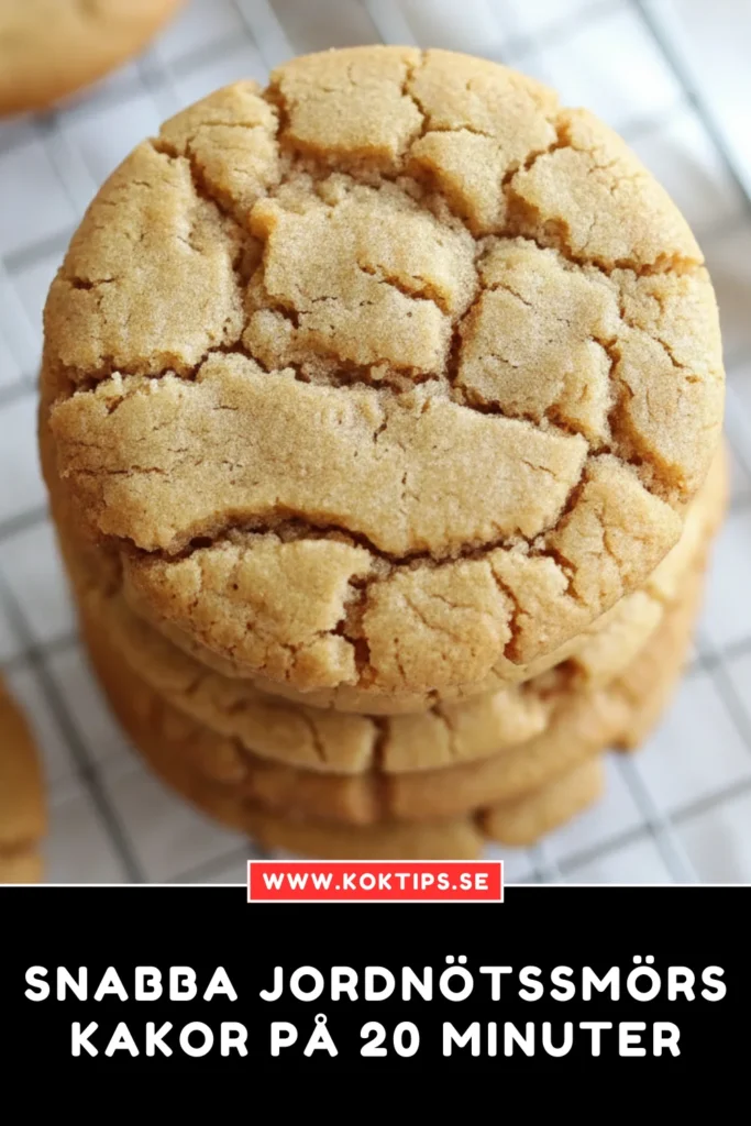 Snabba Jordnötssmörskakor på 20 minuter