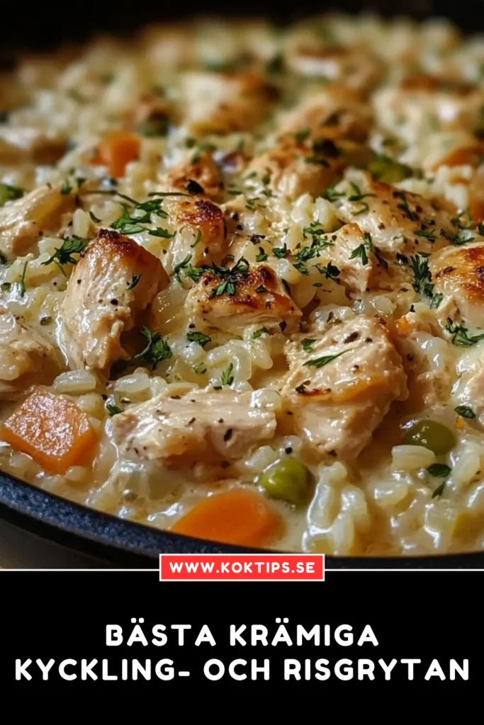 Bästa krämiga kyckling- och risgrytan