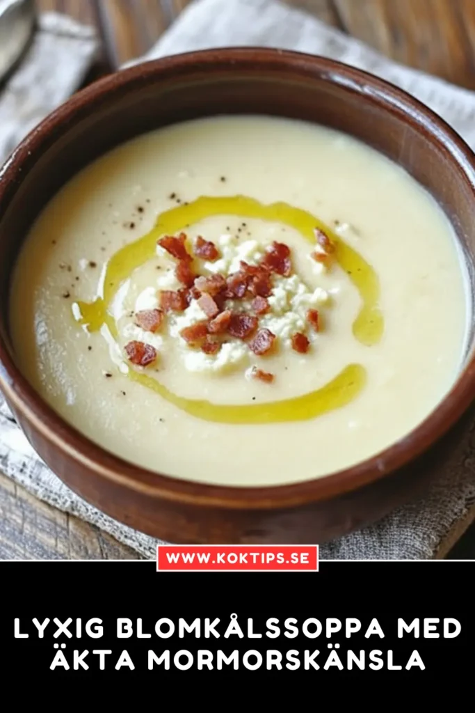 Lyxig Blomkålssoppa med äkta mormorskänsla