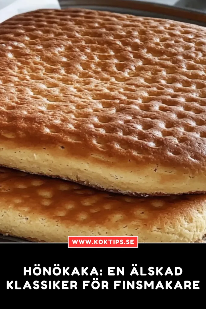 Hönökaka: En älskad klassiker för finsmakare